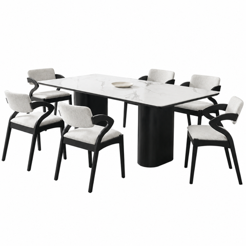 FEFERI 6 SEATER DINING SET