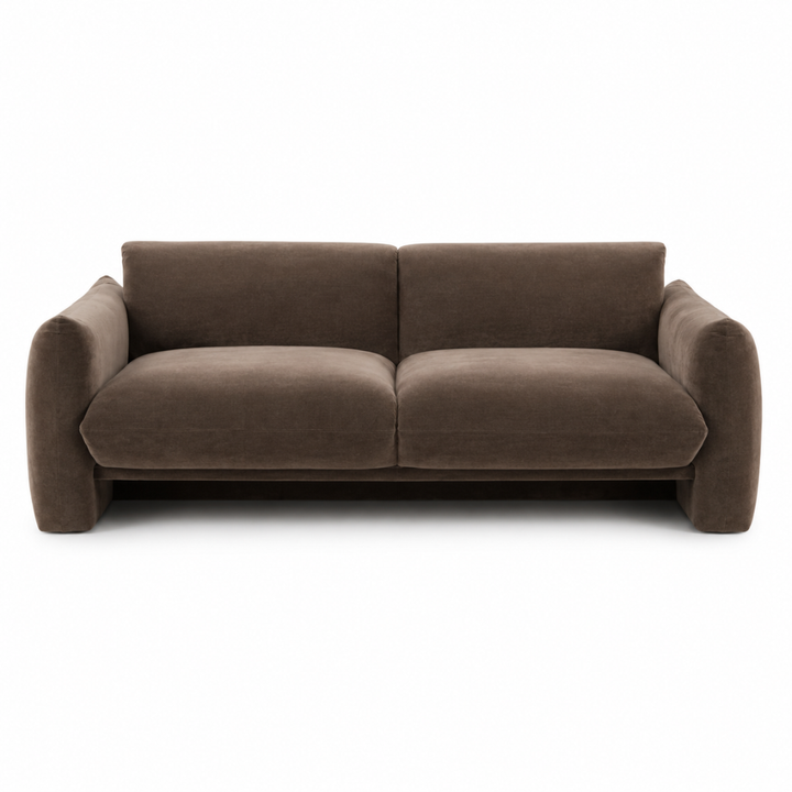 HOGEN 3 SEATER SOFA - BROWN