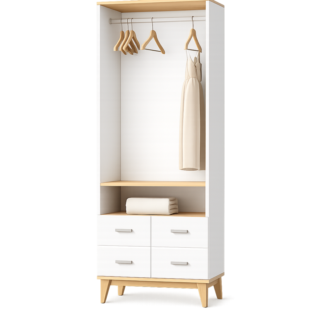 DARLA OPEN WARDROBE - WHITE