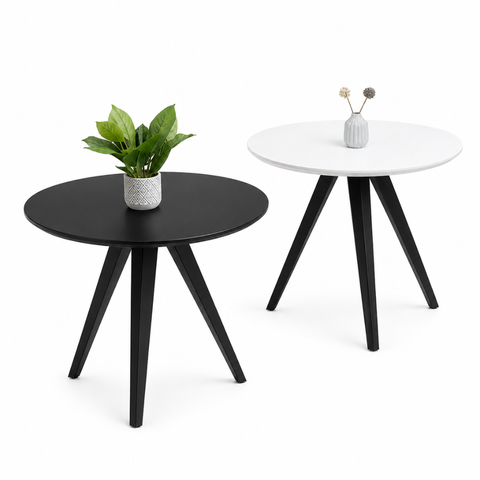 SEVILLE ROUND TABLE - WHITE & BLACK