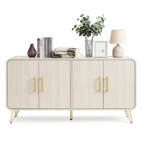 PUGLIA SIDEBOARD CABINET - WHITE WASH