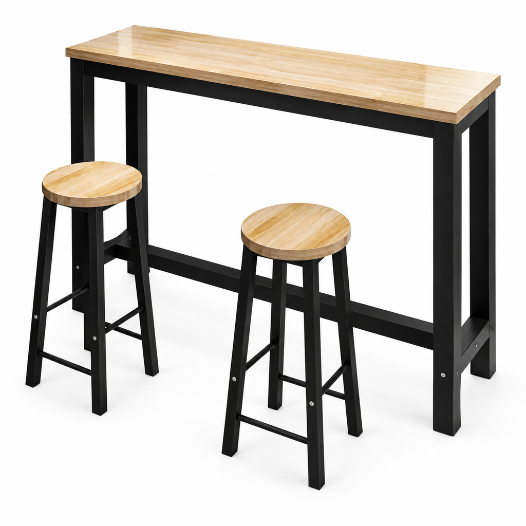 bar table with stools
