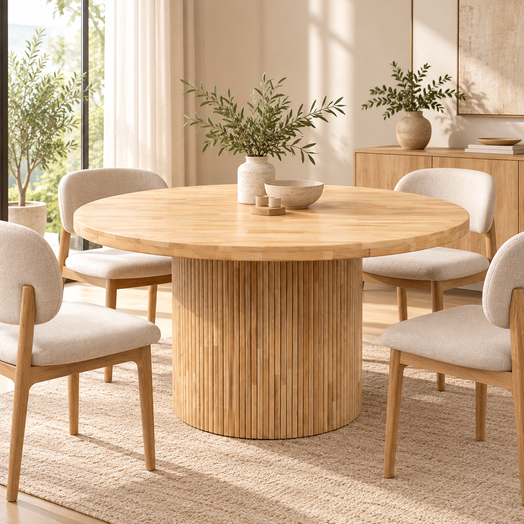 Sunlit Scandinavian Dining Room