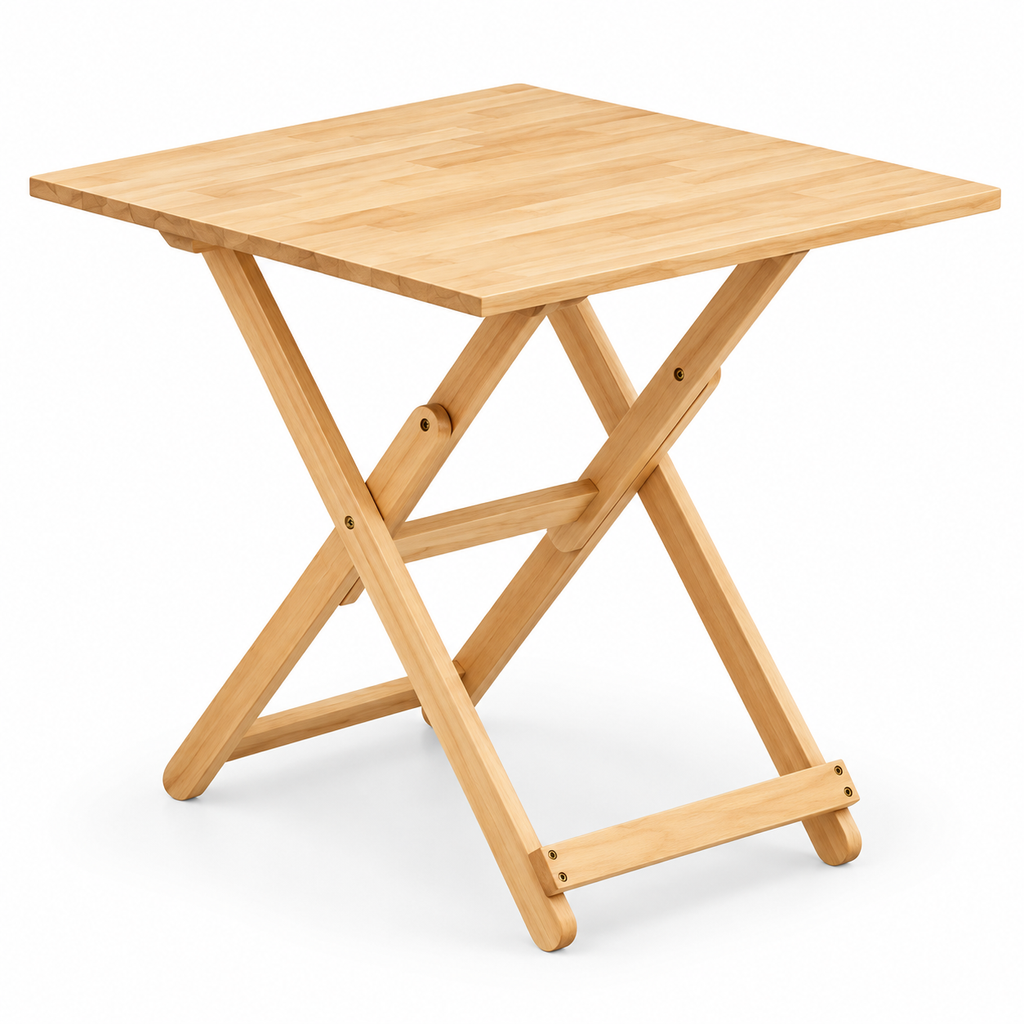 Natural Wood Folding Table