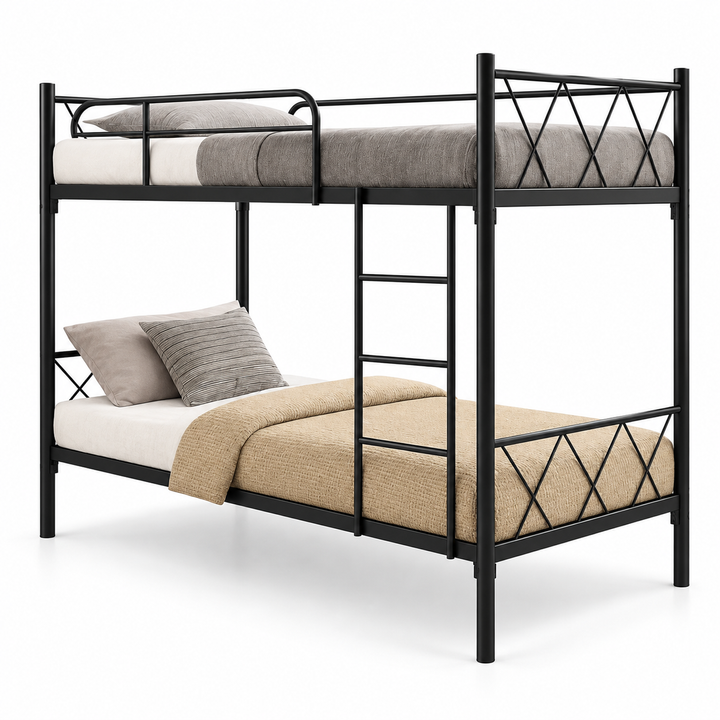 Modern Black Metal Bunk Bed