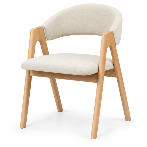 Scandinavian Curved Back Chair
