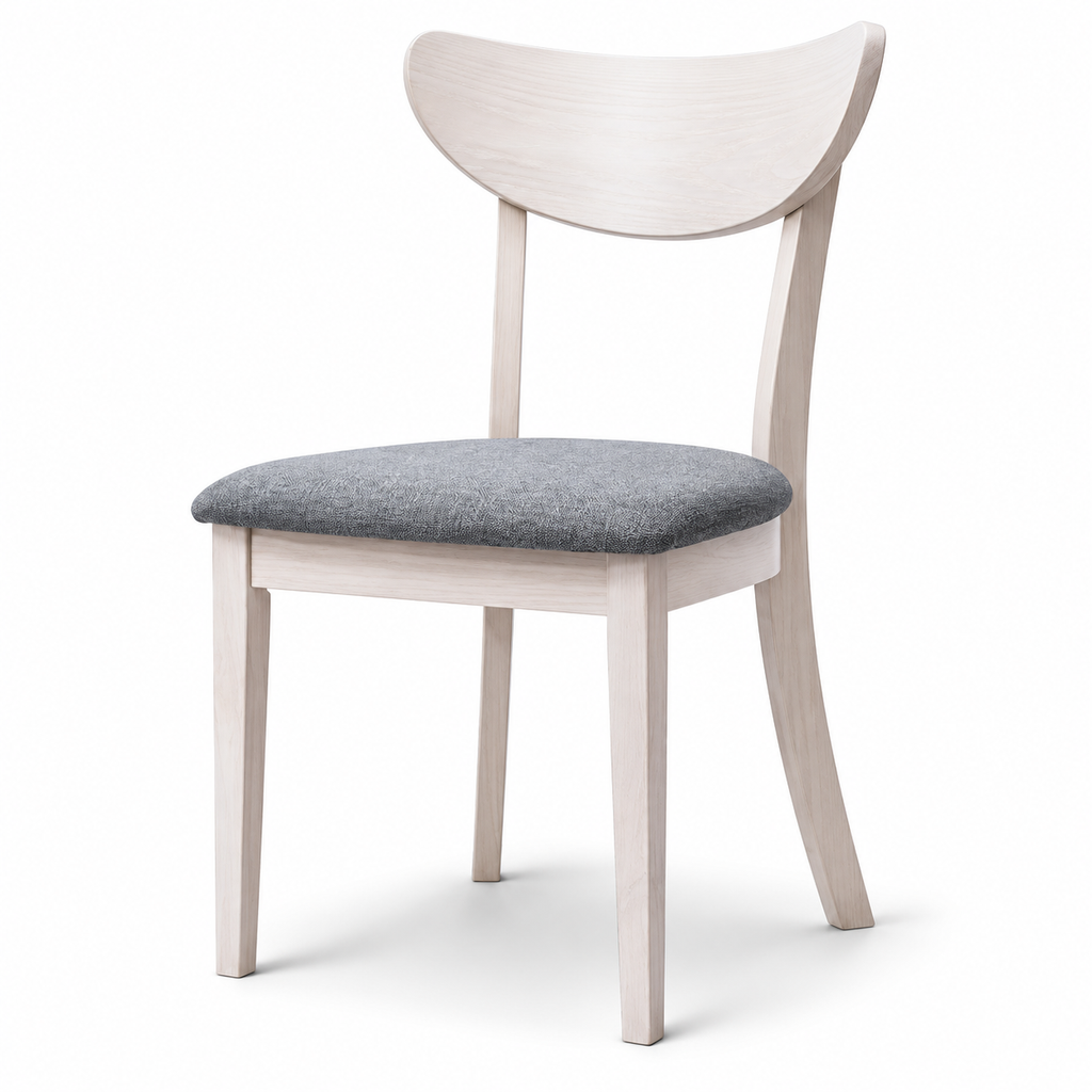 Scandinavian Gray Cushion Dining Chair