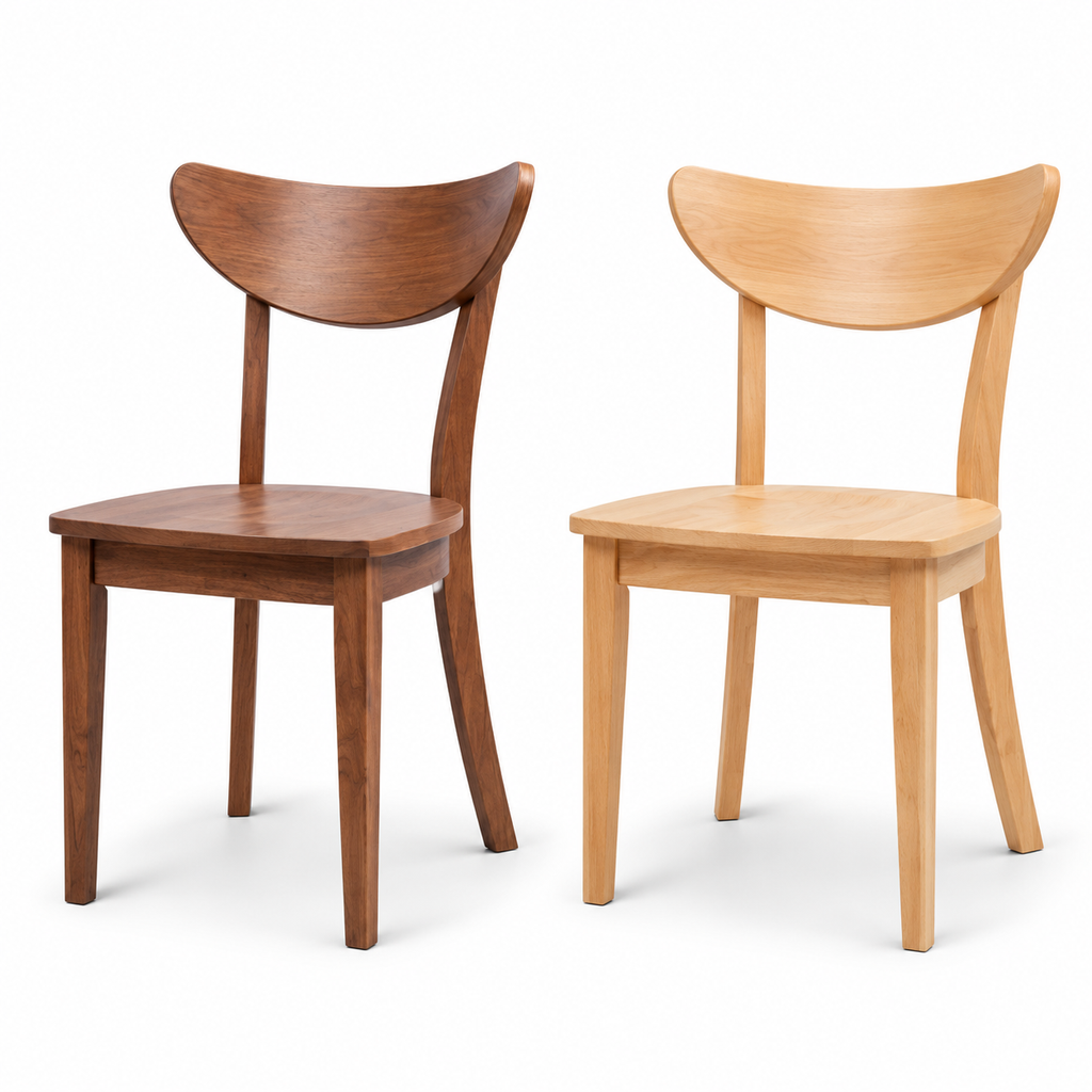 Two Scandinavian Wooden Chairs