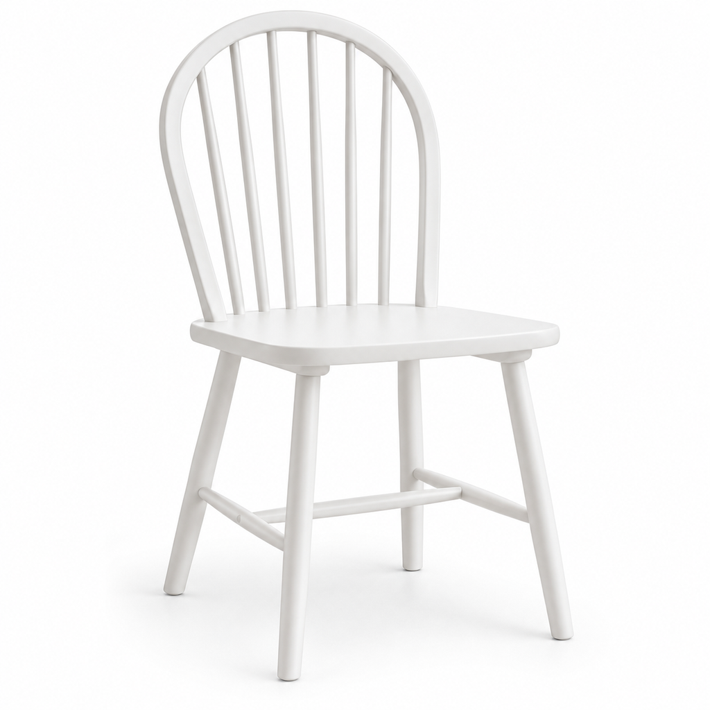 White Windsor Chair Studio Portrait
