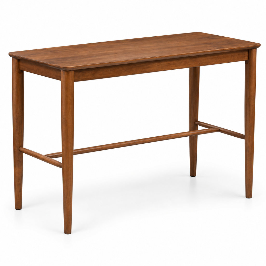 Walnut Mid-Century Console Table
