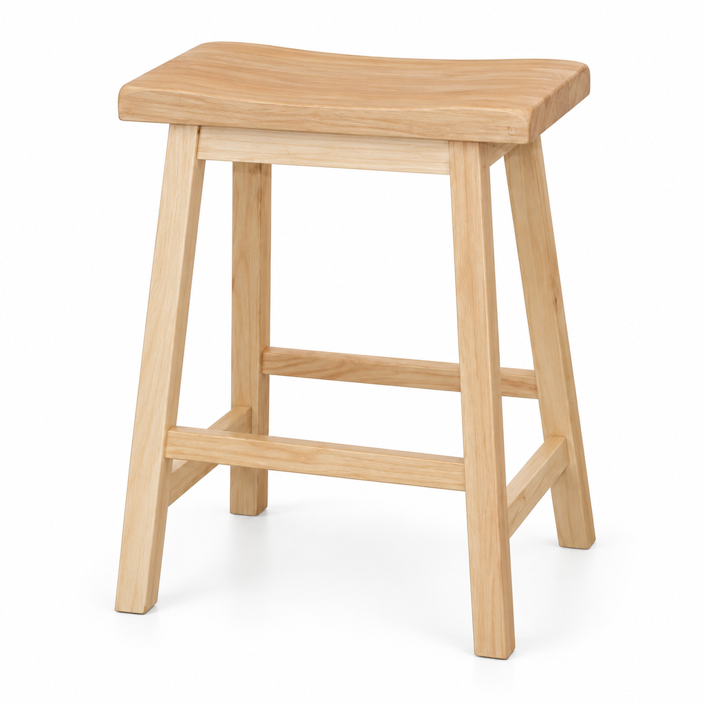Minimalist Natural Wood Stool