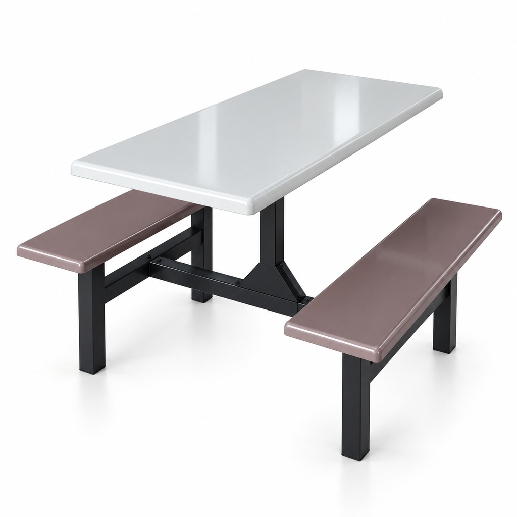Cafeteria Table and Bench Set