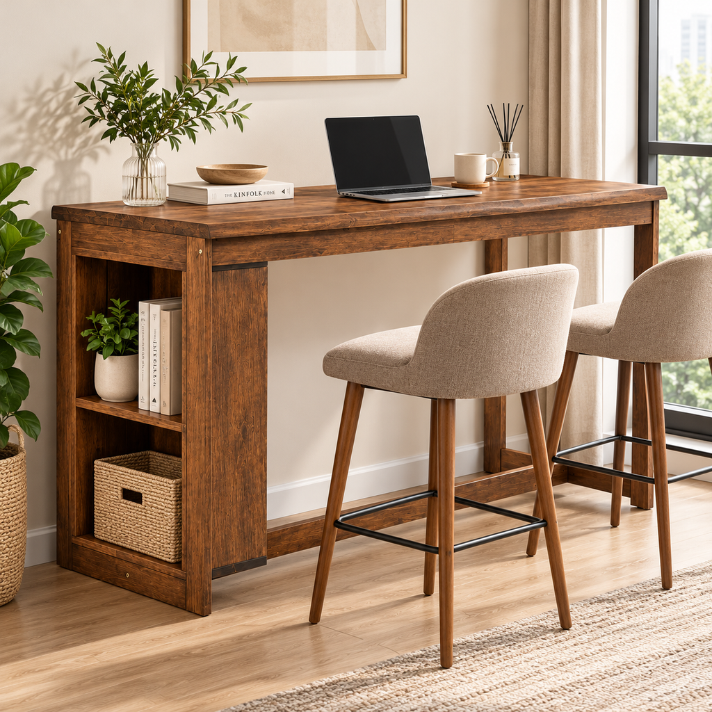 Warm Walnut Breakfast Nook