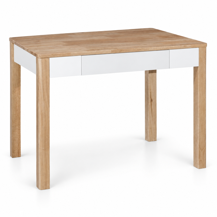 Minimalist Oak and White Desk