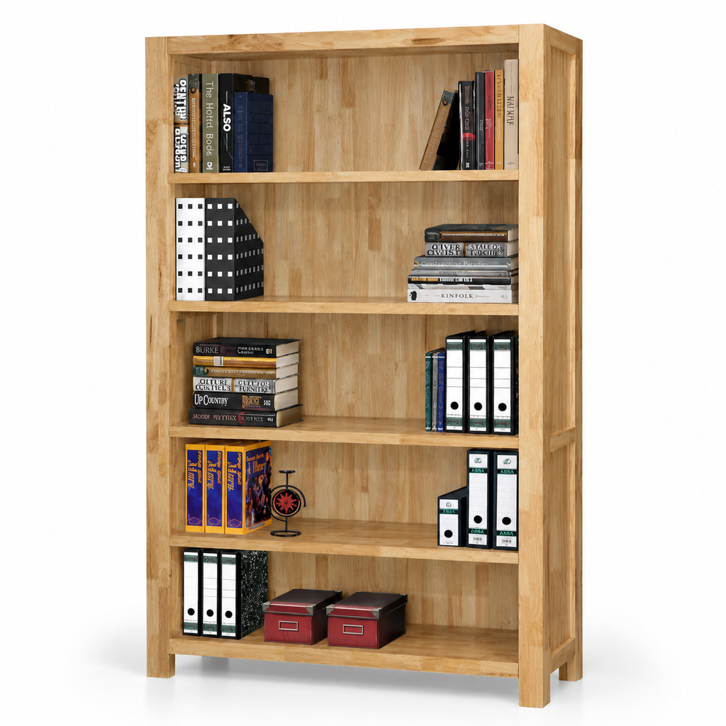 Scandinavian Oak Bookcase Library
