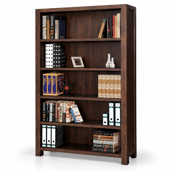 Dark Walnut Bookshelf Display