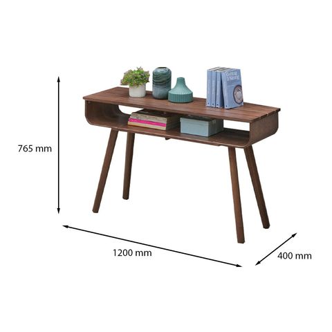Tekkashop MXCT965 Classic Rubber Wood Living Room Console Table with ...