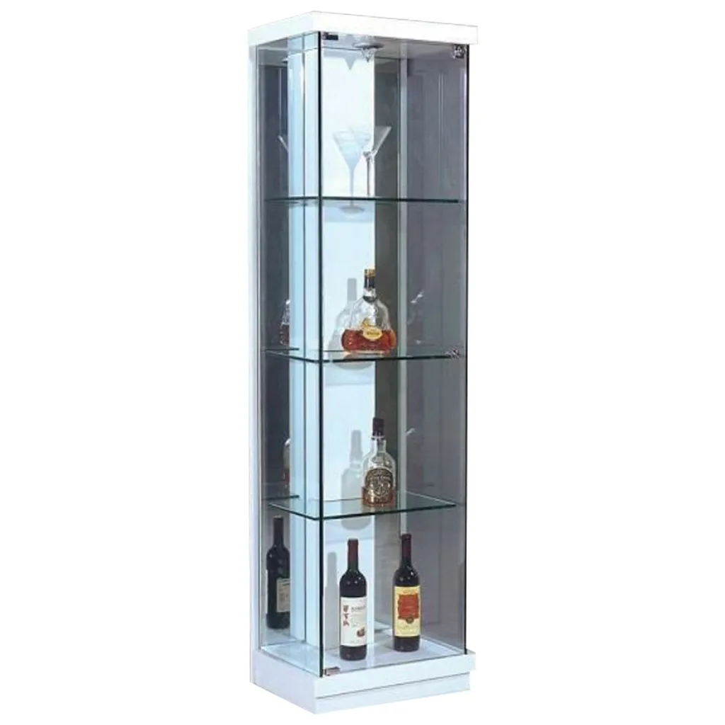 Tekkashop MXDC6306 Modern Style Glass Display Cabinet with Lighting