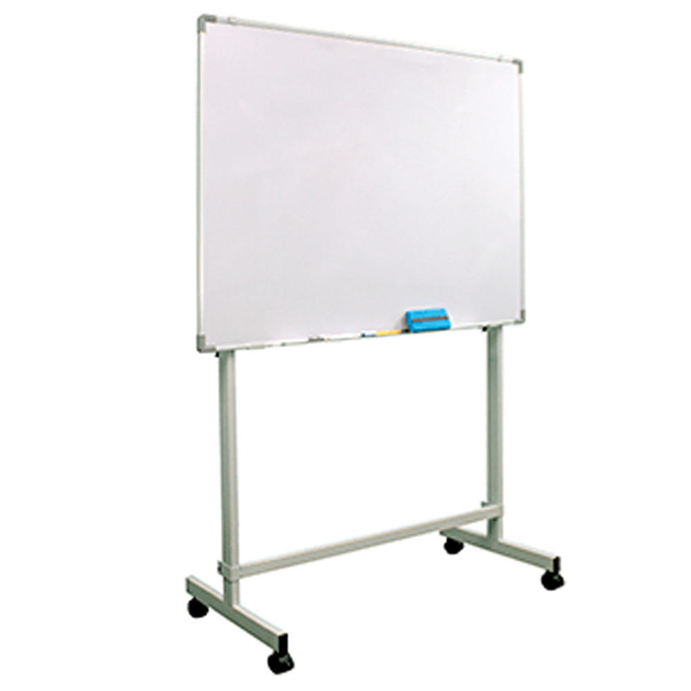 Tekkashop FYWB182W Single Sided Non Magnetic White Board with Castor Stand