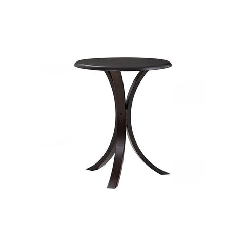 Tekkashop FDST0232DCH Modern Style Round Side Table with MDF + Lacquer ...