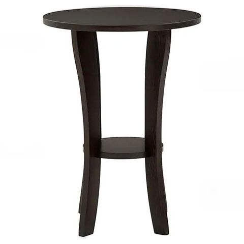 Tekkashop FDST289DCH Retro Style Side Table with MDF + Lacquer Top and ...
