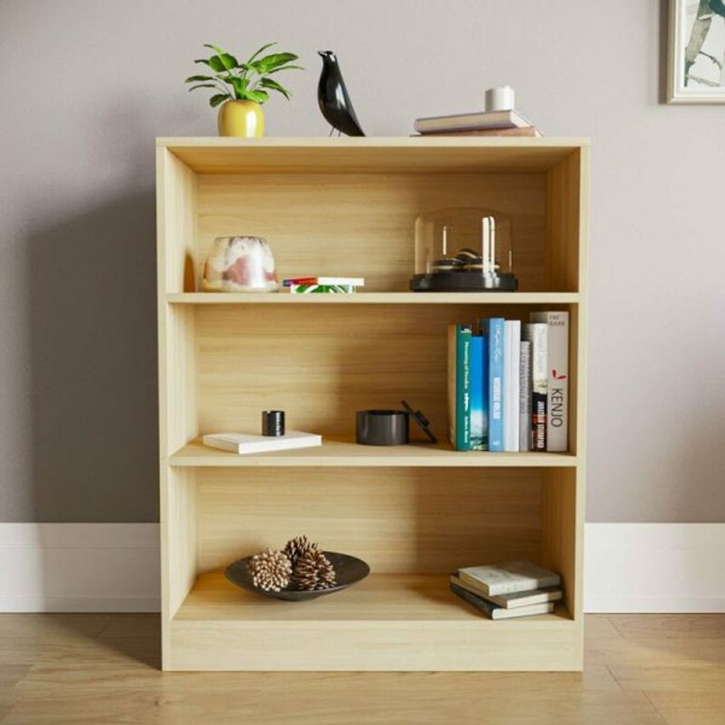 Billy-3-tier-Bookcase-oak-2-600x600