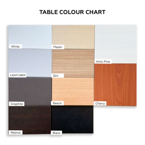 Table Colour Chart