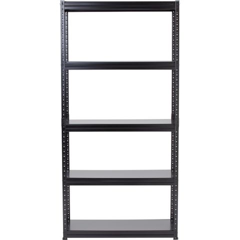 Tekkashop FDBC625BL Modern Open Concept Heavy Duty Metal 5 Tier ...