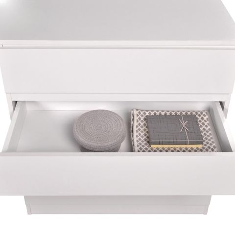 Tekkashop FDDC434 Mid-Century Modern Style Particle Board Drawer Chest ...