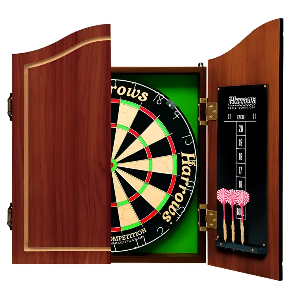 Steel Tip Darts Set with Cabinet - 1000x1000
