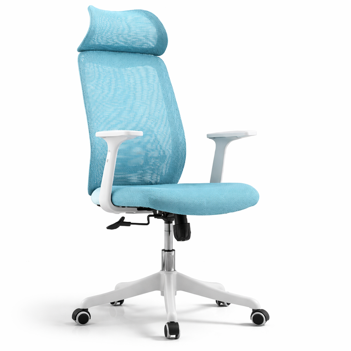 Blue office chair
