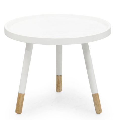 Tekkashop KPST3482 Modern Scandinavian Style Round Side Table with ...