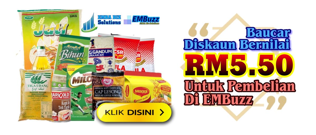 Baucar Diskaun Bernilai RM5.50 Khas Untuk Anda.