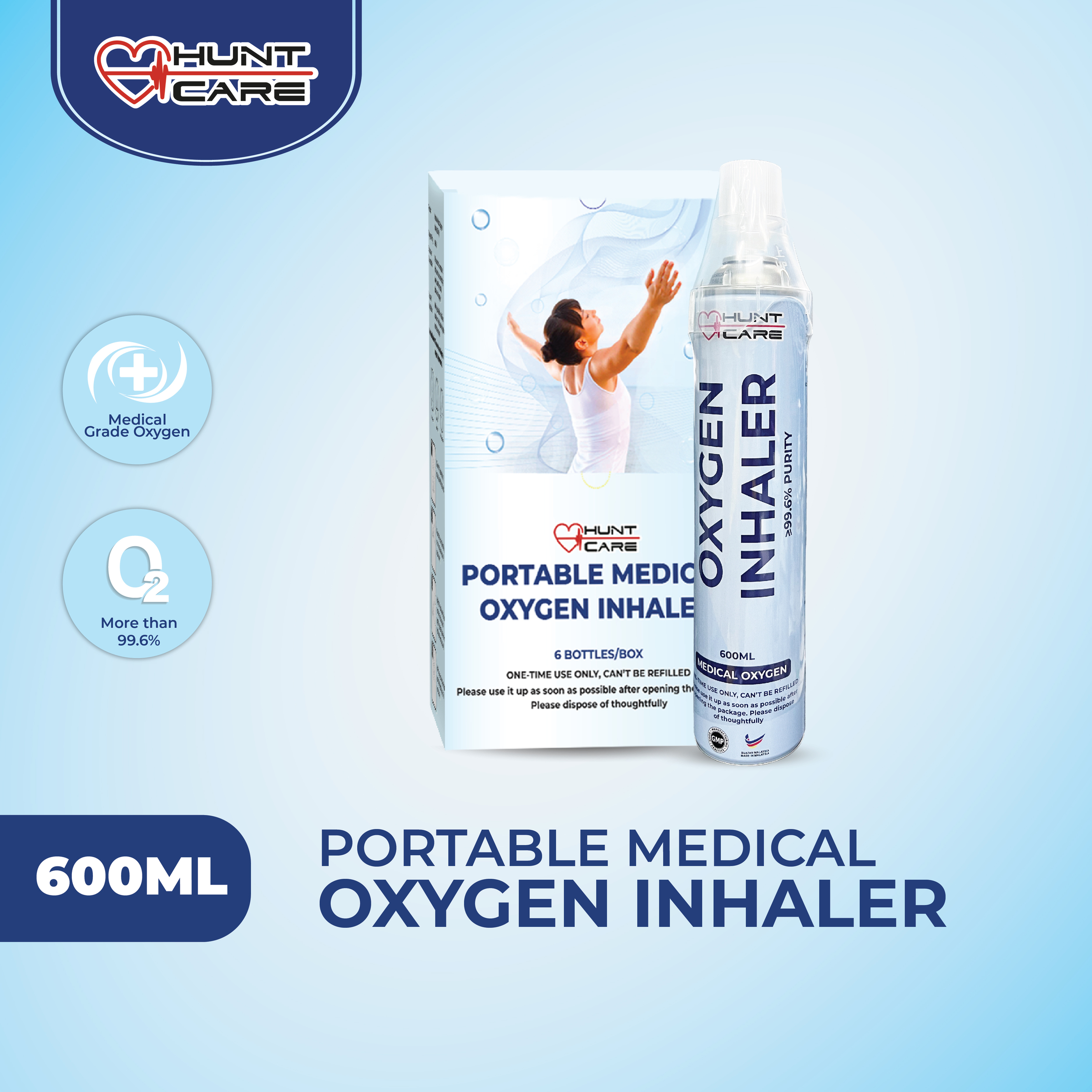 Huntcare Medical Portable Oxygen Inhaler Prosafe