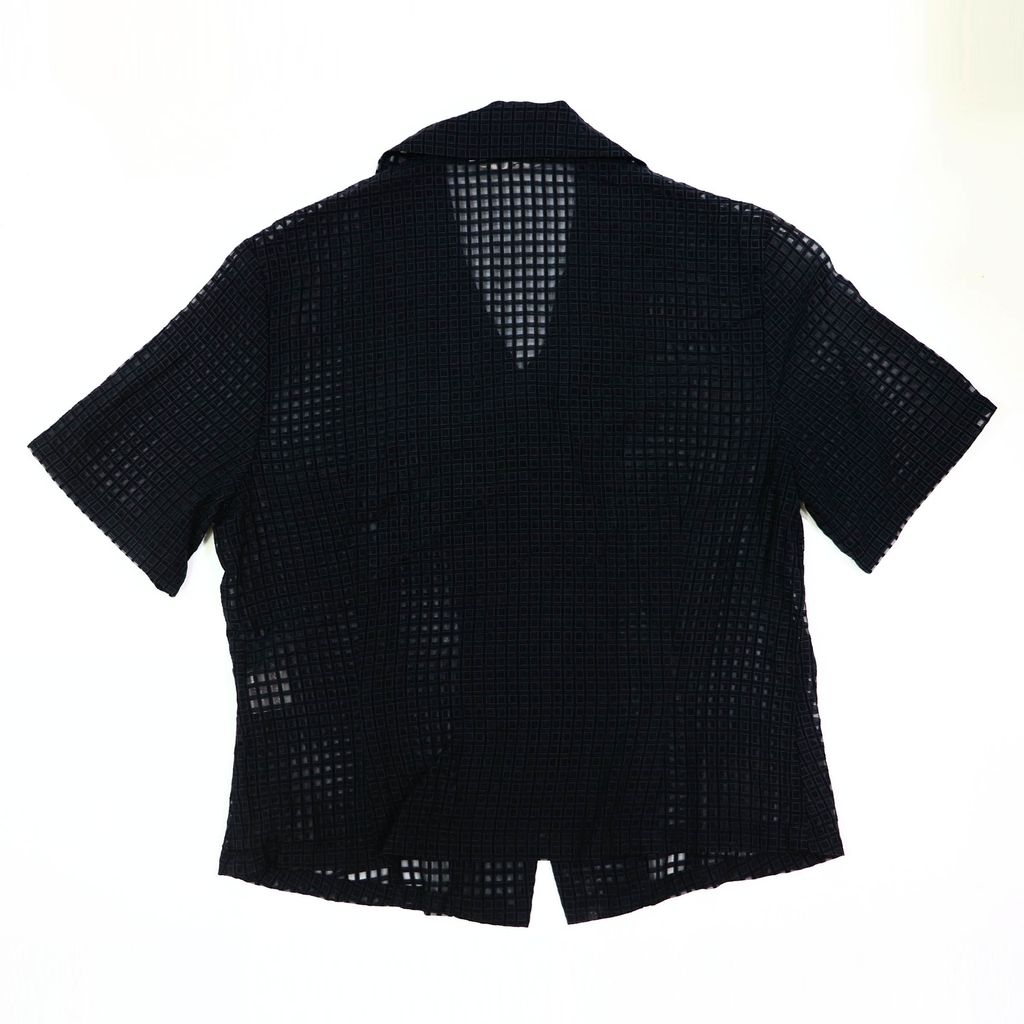 S32 Black button up mesh shirt 325 back.jpg
