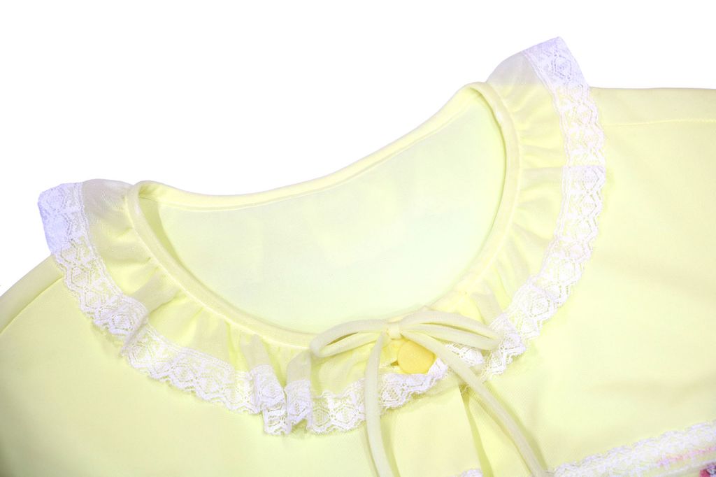 OU27 Yellow lace button up night gown 425 d1.jpg