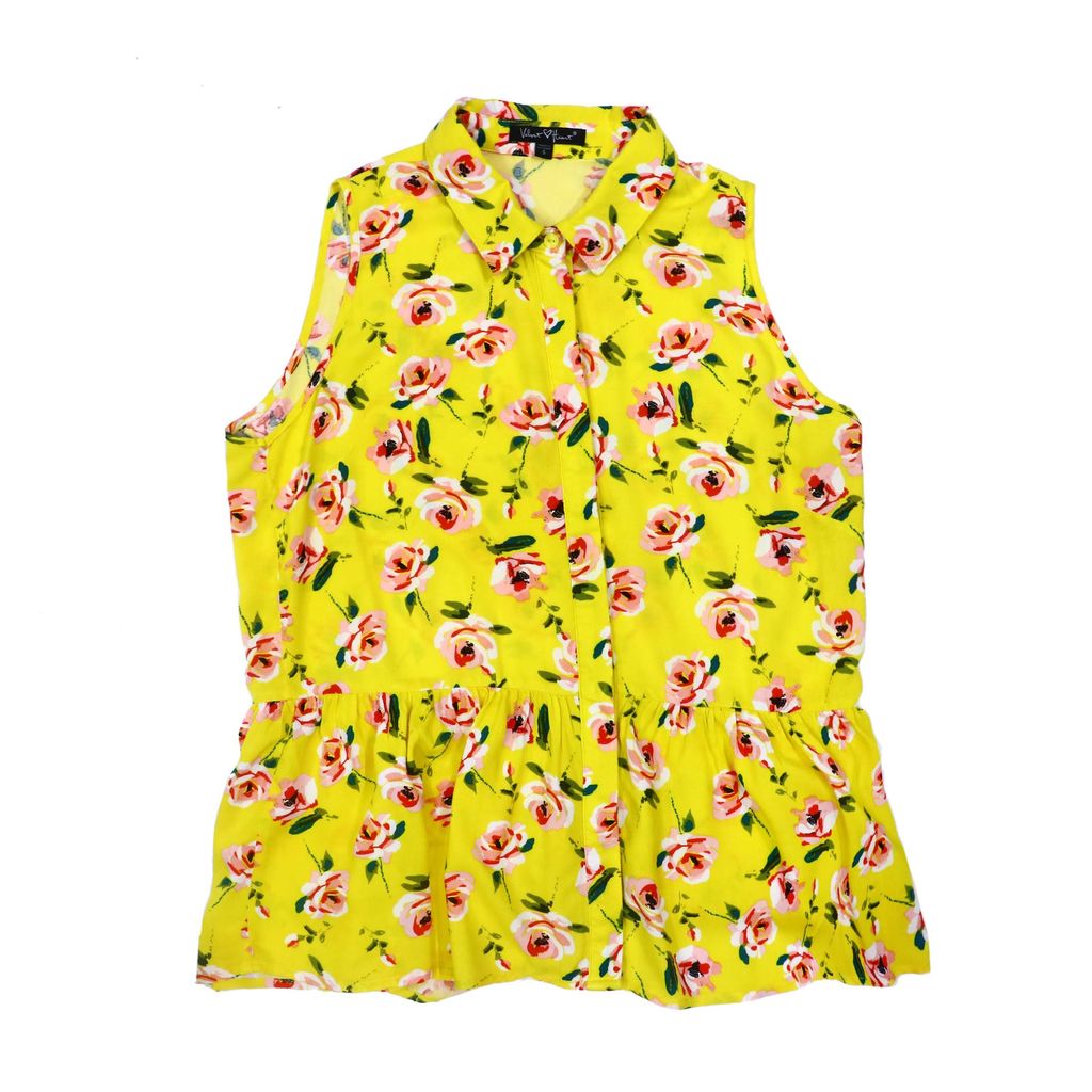 V36 Yellow flowers sleeveless top 245 front.JPG