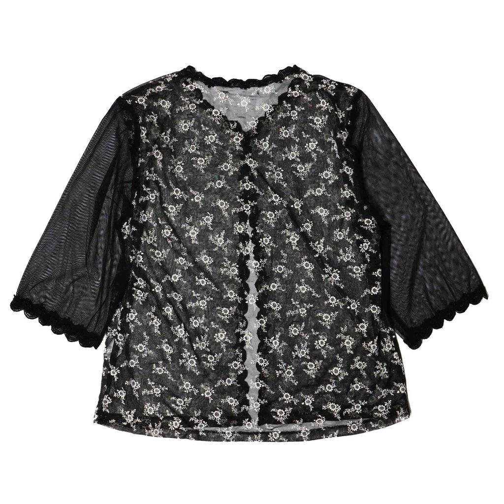 TO27 Floral pattern mesh top 385 back.JPG