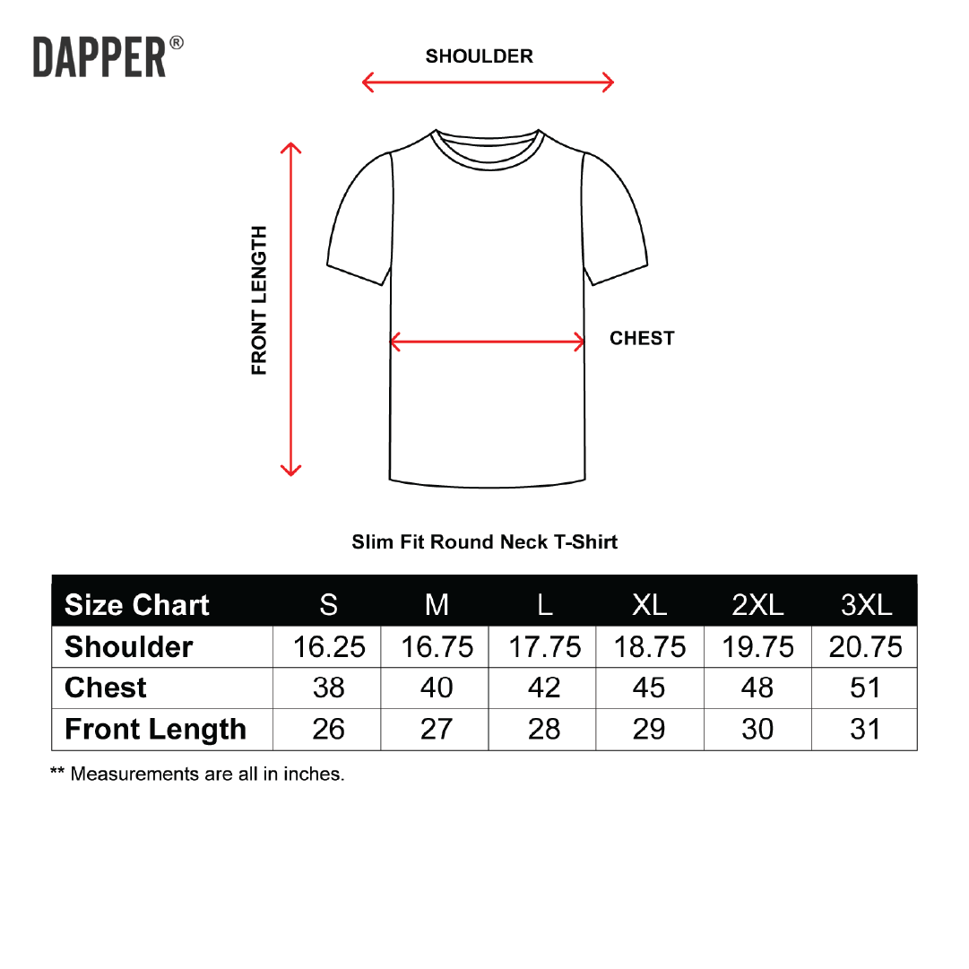 Slim Fit Round Neck Tshirt SC