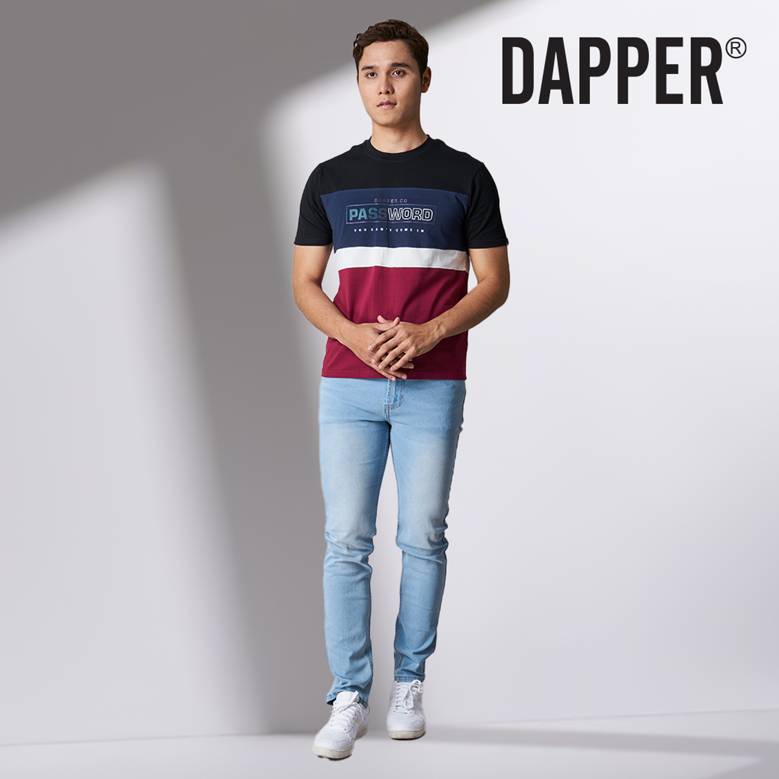Dapper|Slim Fit T-Shirt-3609TF Black – DAPPER CORPORATION SDN BHD