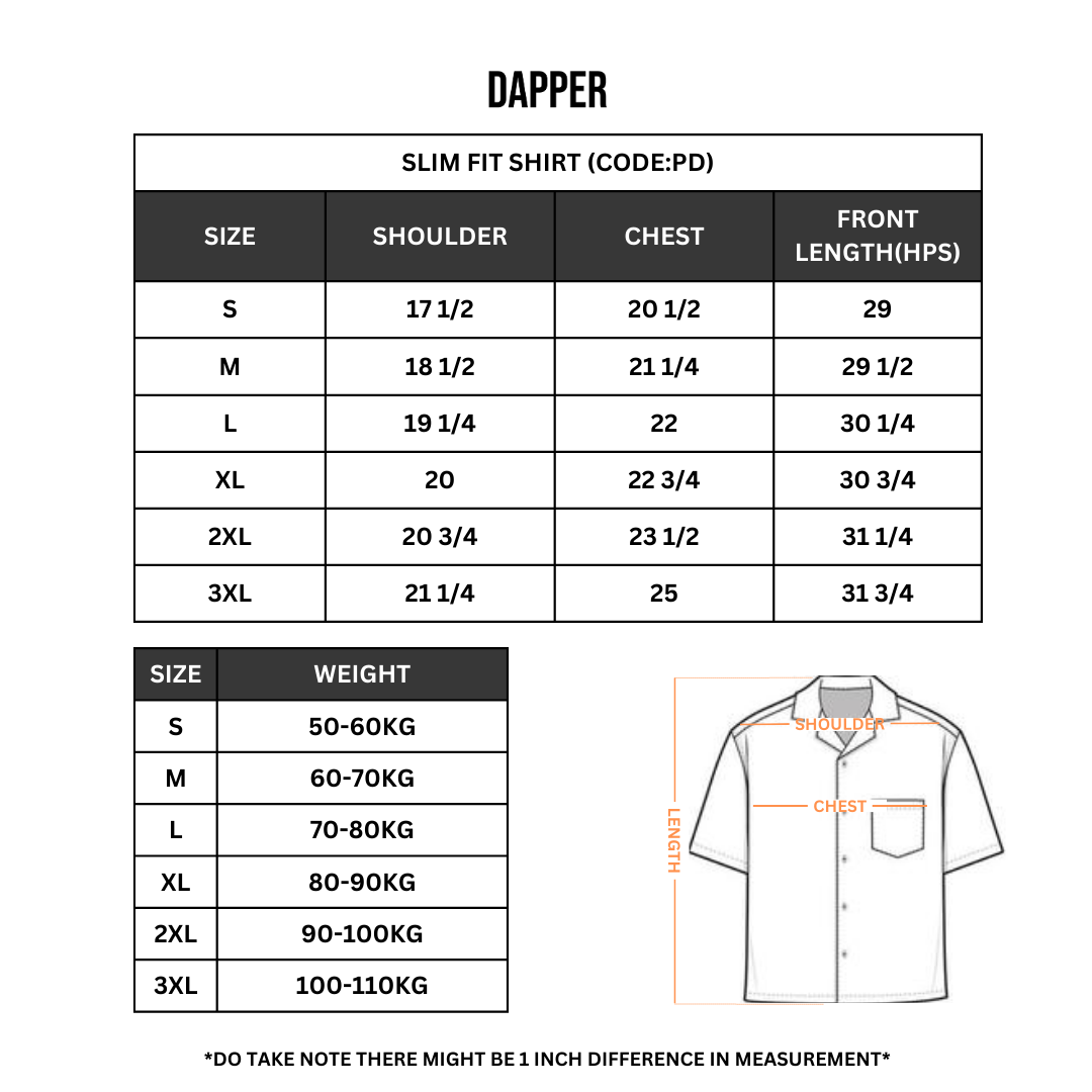 SLIM FIT SHIRT (CODEPD)