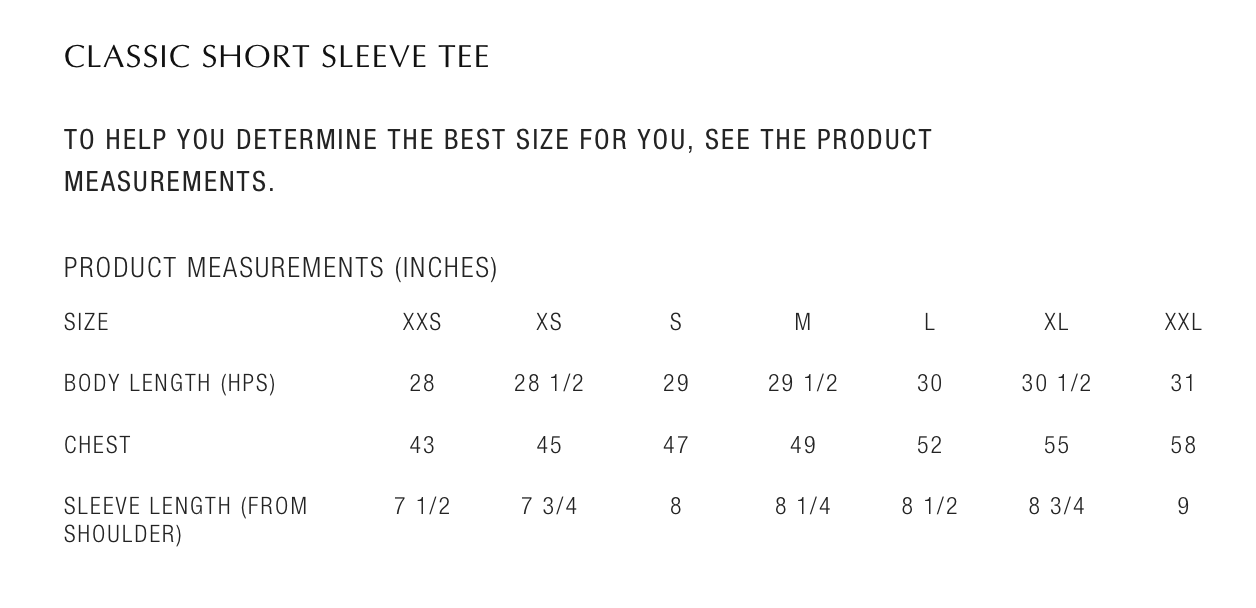 SS25 CLASSIC SHORT SLEEVE
