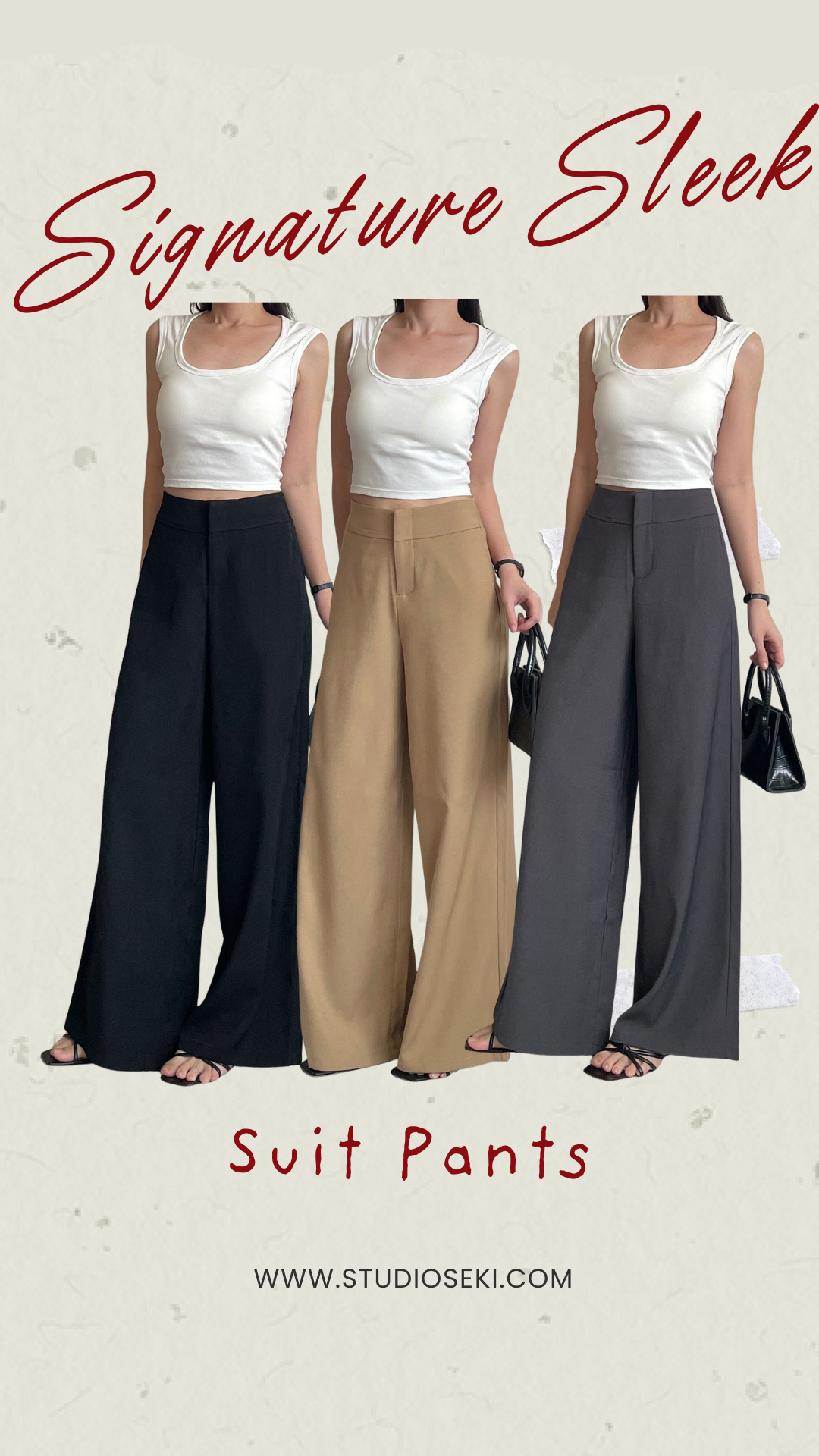 Light Beige and Red Modern Fashion Tips Instagram Post