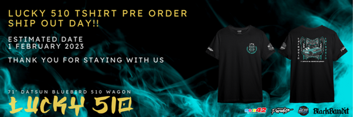 LUCKY 510 TSHIRT PRE ORDER UPDATE