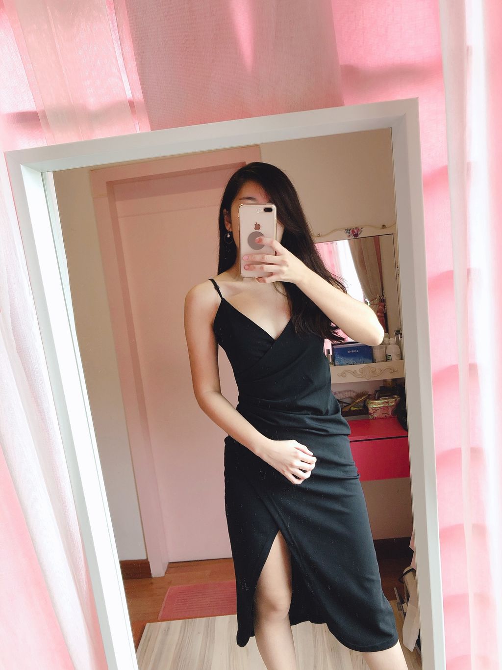 Elissa V Dress (Black) – IDEALSTYLE