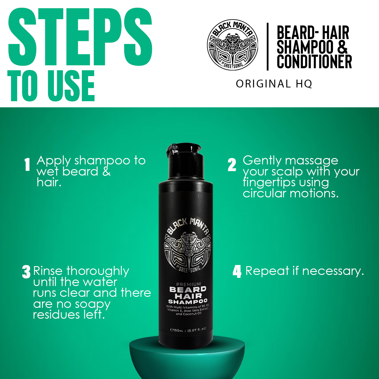 SHAMPOO - STEPS TO USE (1)