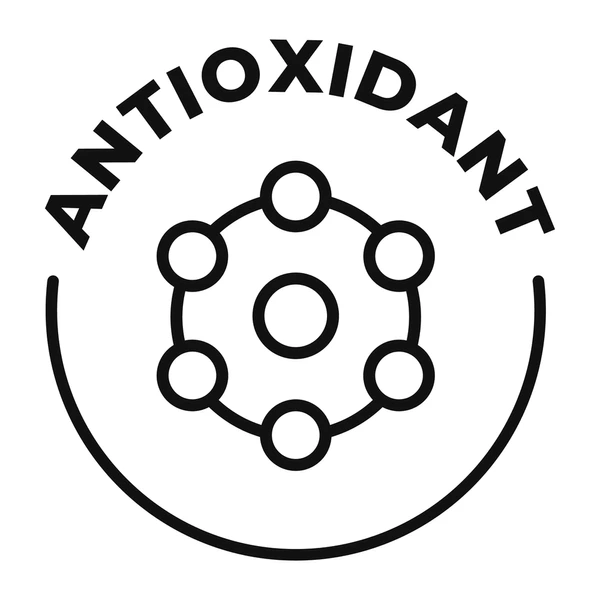Antioxidant-Rich Vitamin E Icon: A shield with a “E” or an antioxidant symbol.