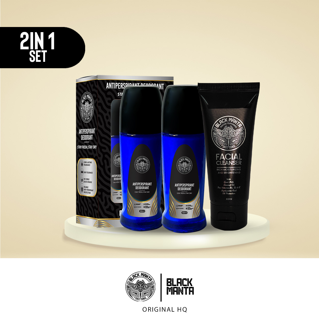 DEO TWIN PACK + CLEANSER 3