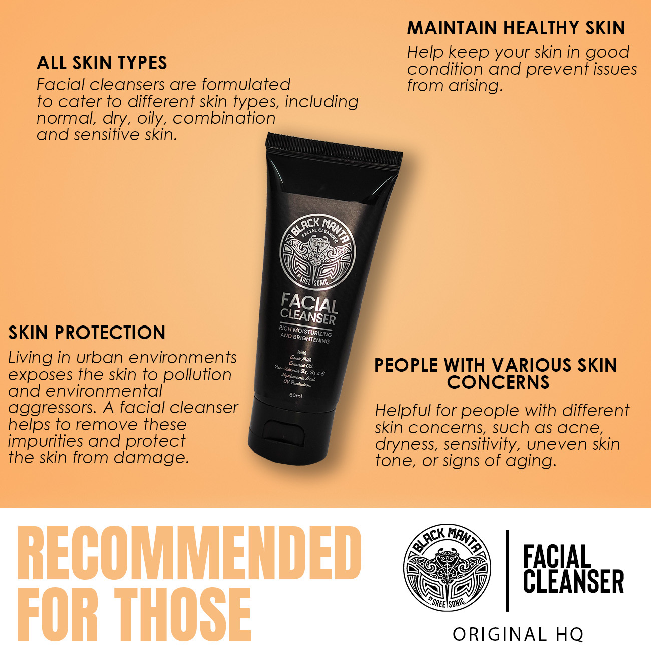 CLEANSER - RECOMMENDED FOR THOSE