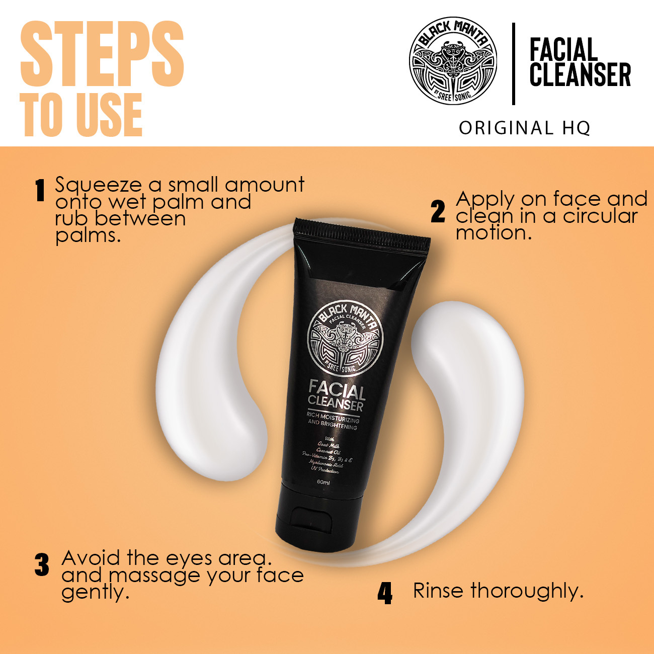 CLEANSER- STEPS TO USE